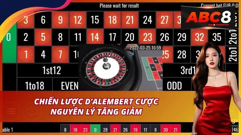 Chiến lược d’Alembert cược nguyên lý tăng giảm